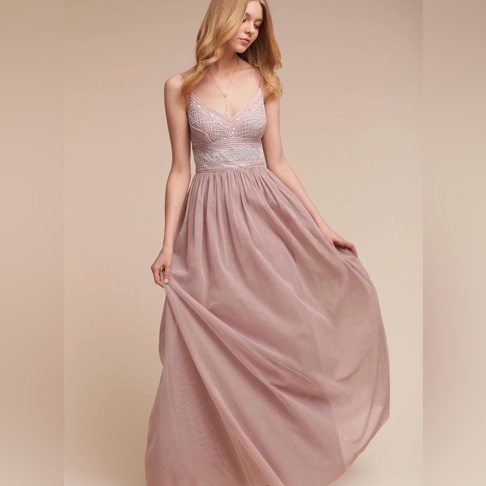 Adrianna Papell Dusty Rose Evening Dress